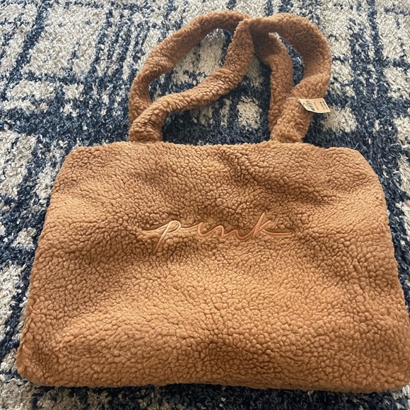 Pink Sherpa Tote Bag - Picture 1 of 1